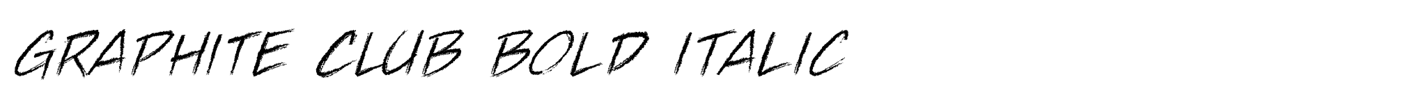 Graphite Club Bold Italic image